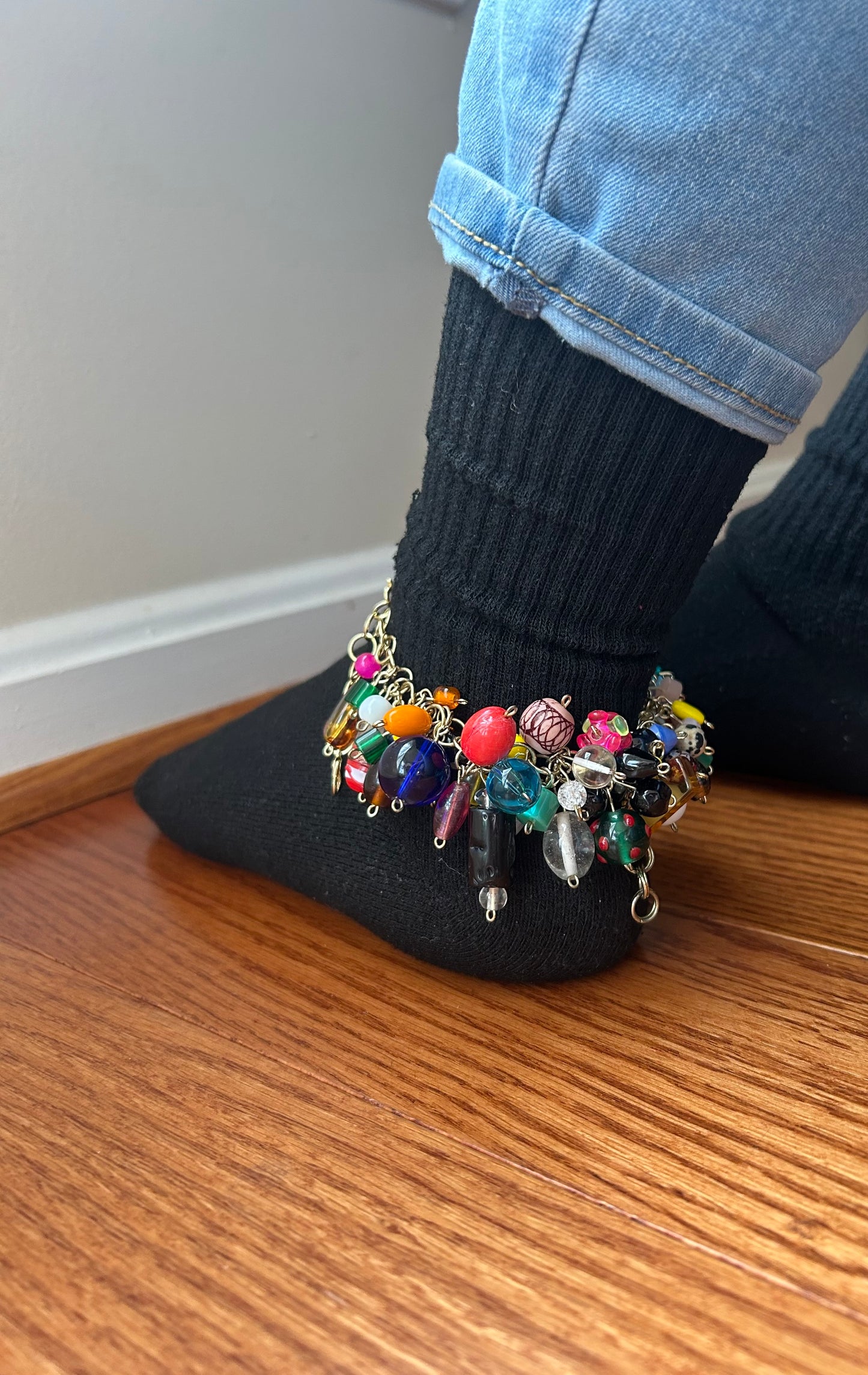 Anklets- Blue BoBos(Heavy)