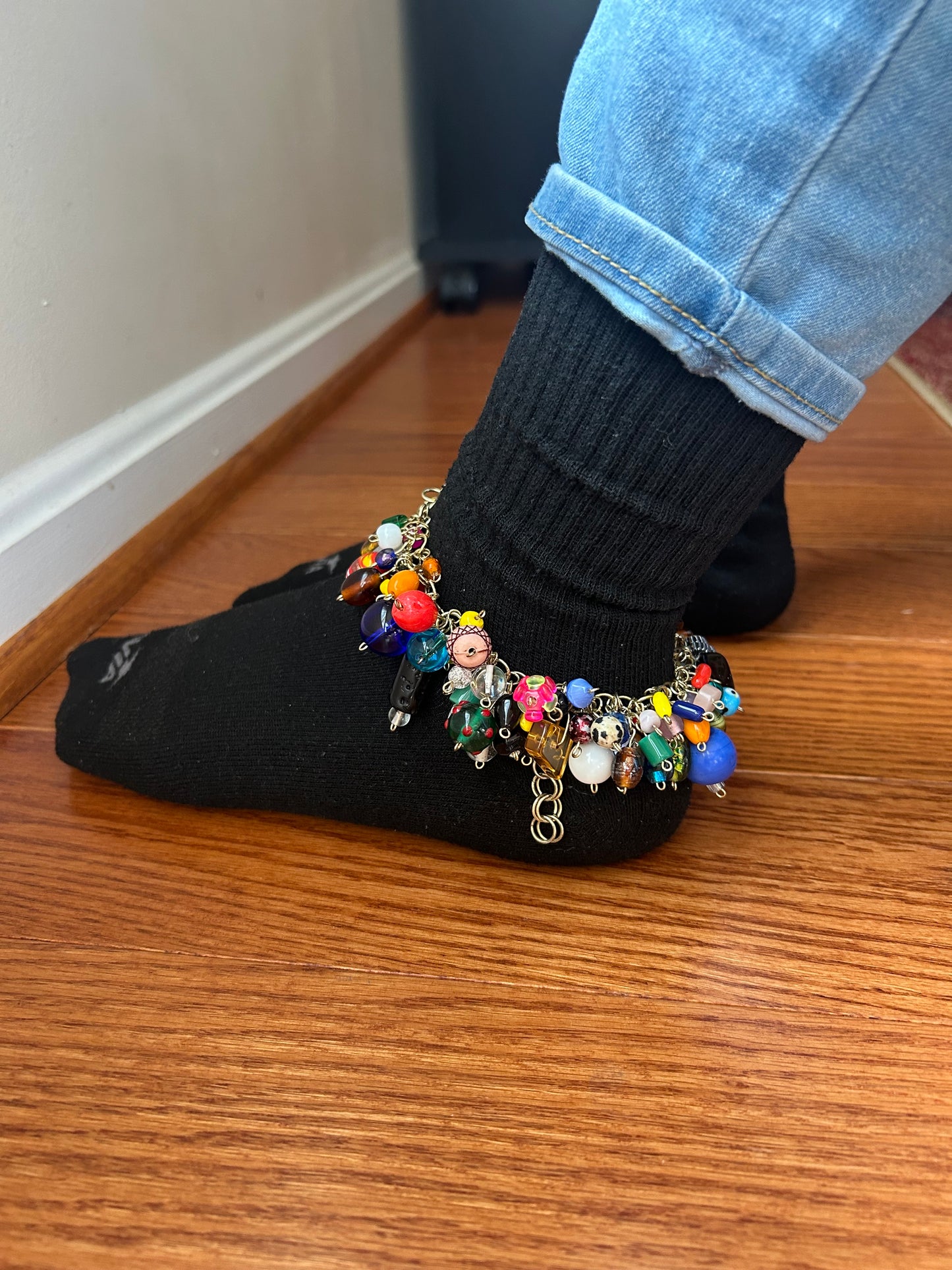 Anklets- Blue BoBos(Heavy)