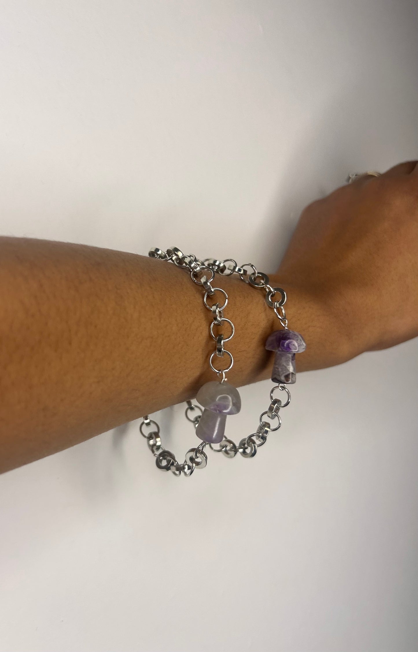 Bracelet Purple Mushrooms
