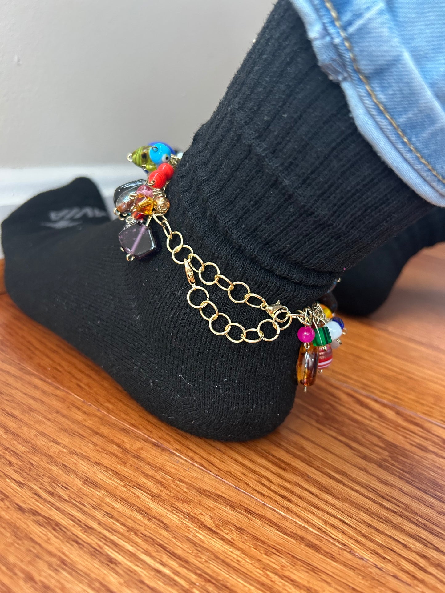 Anklets- Blue BoBos(Heavy)