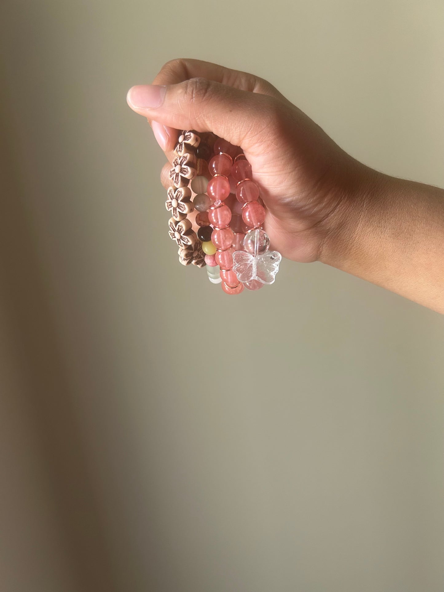 Bracelets pink set