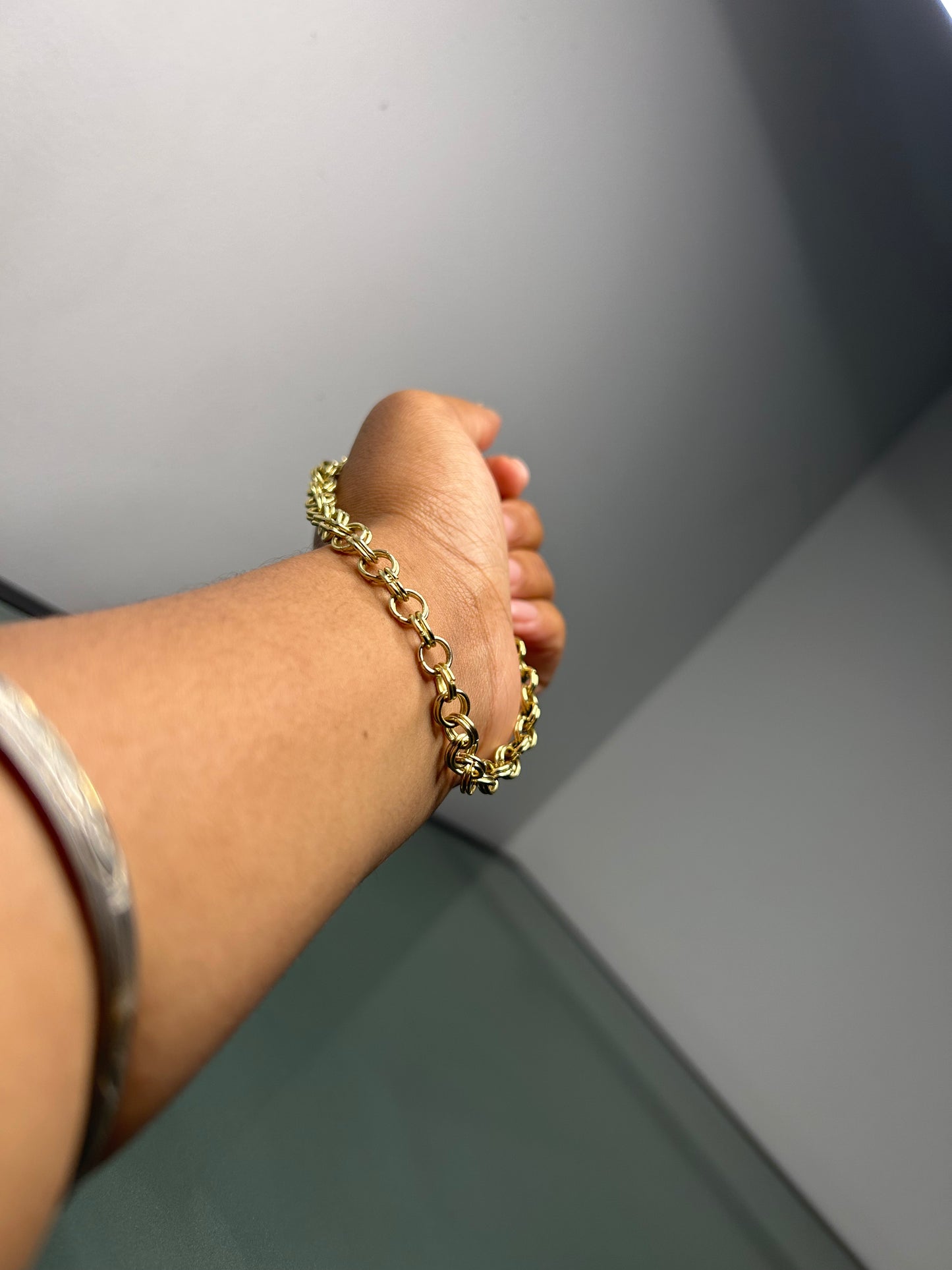 Anklet- Handwoven Jump Rings
