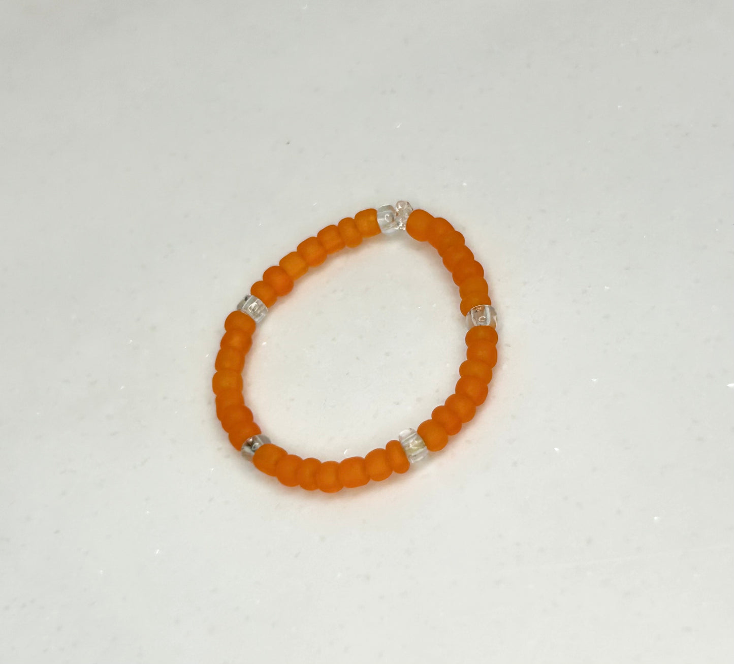 Ring Orange and Clear