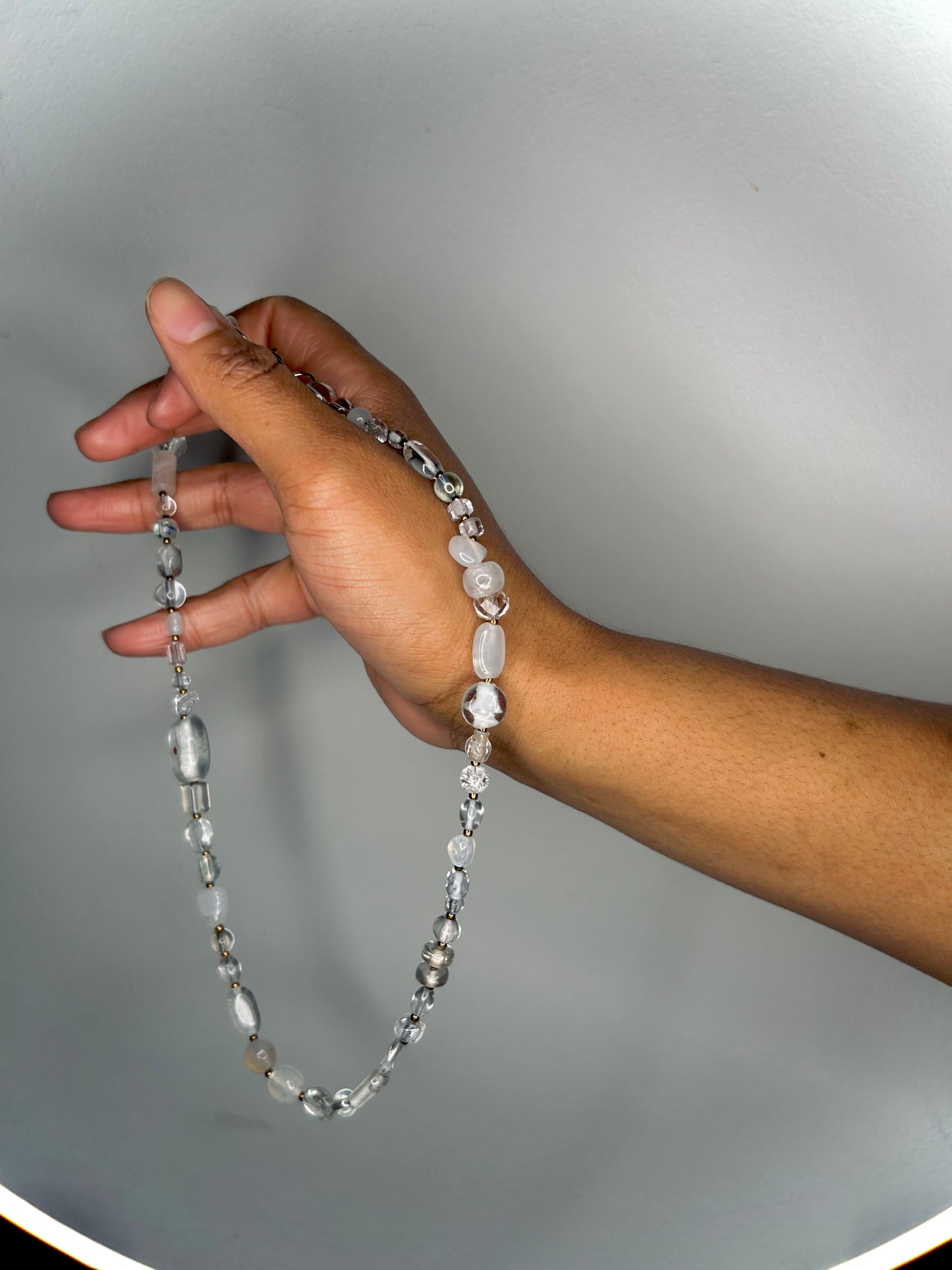 Necklace Moms glass necklace clear