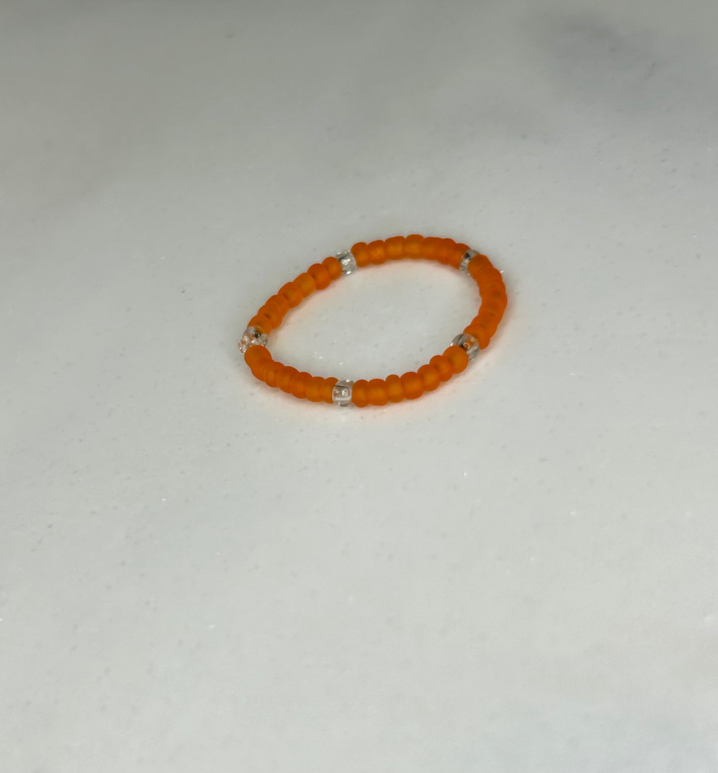 Ring Orange and Clear