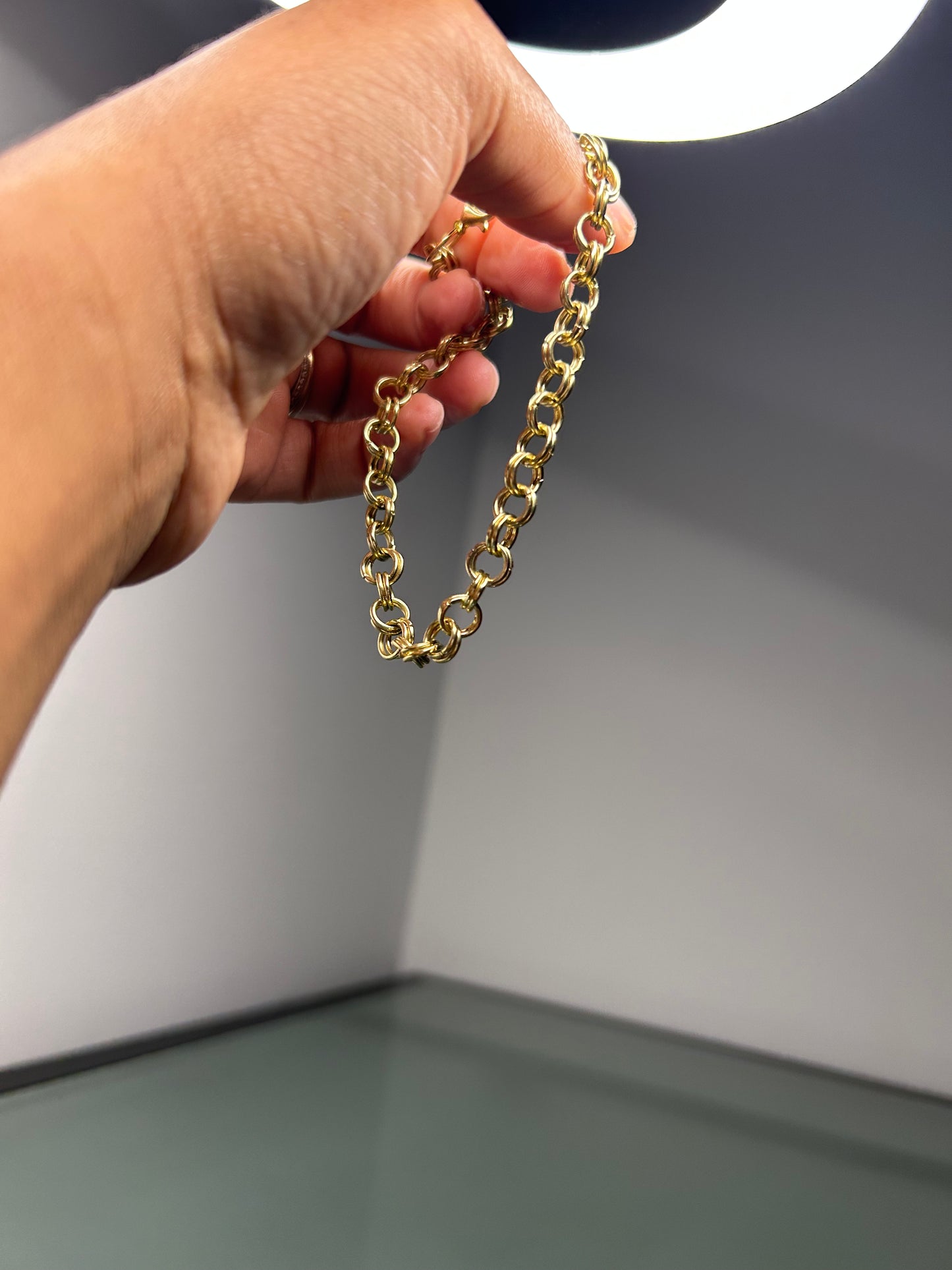 Anklet- Handwoven Jump Rings