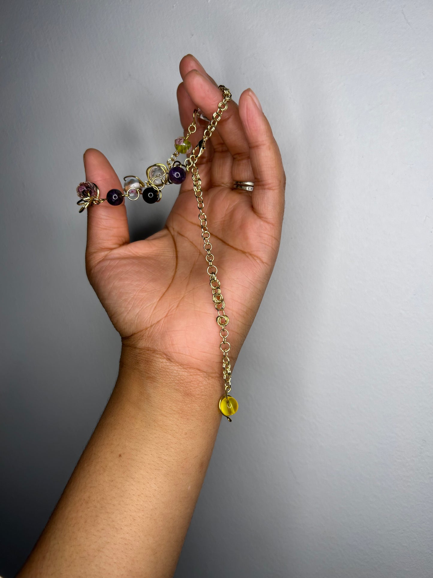 Anklet- Yellow Drop