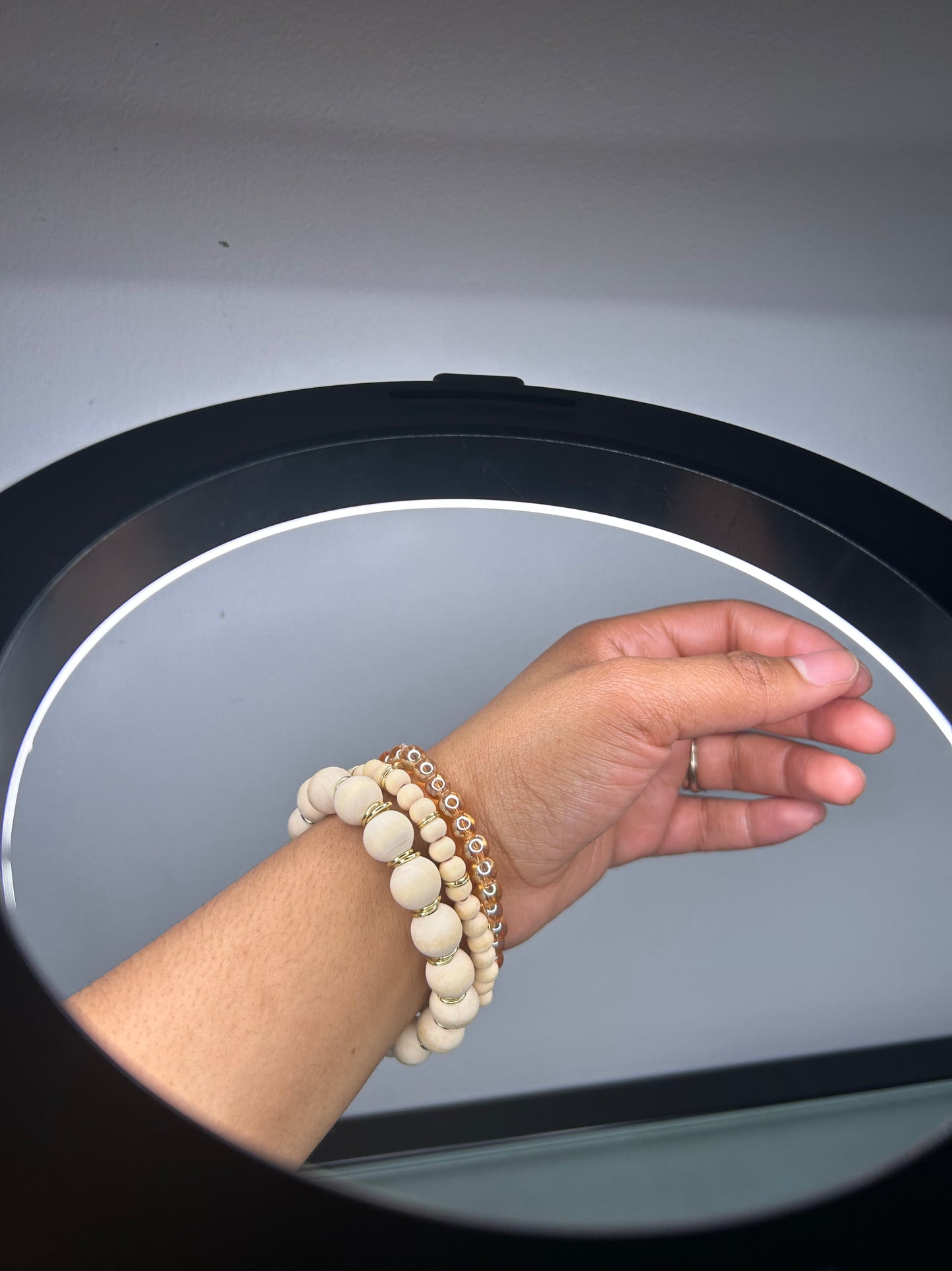 Stack Bracelet set- Gold Tree lining