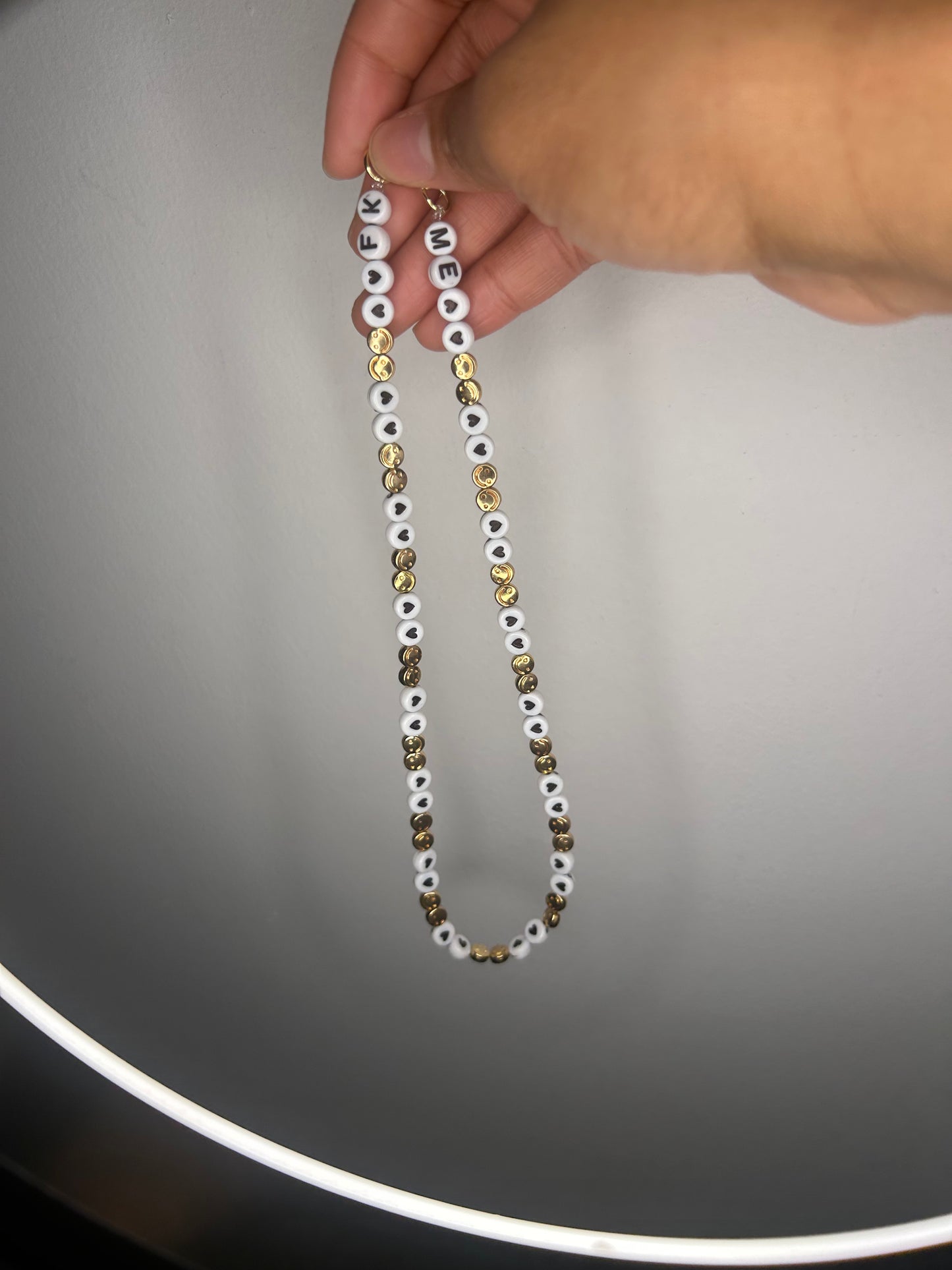 Necklace Happy Face Love
