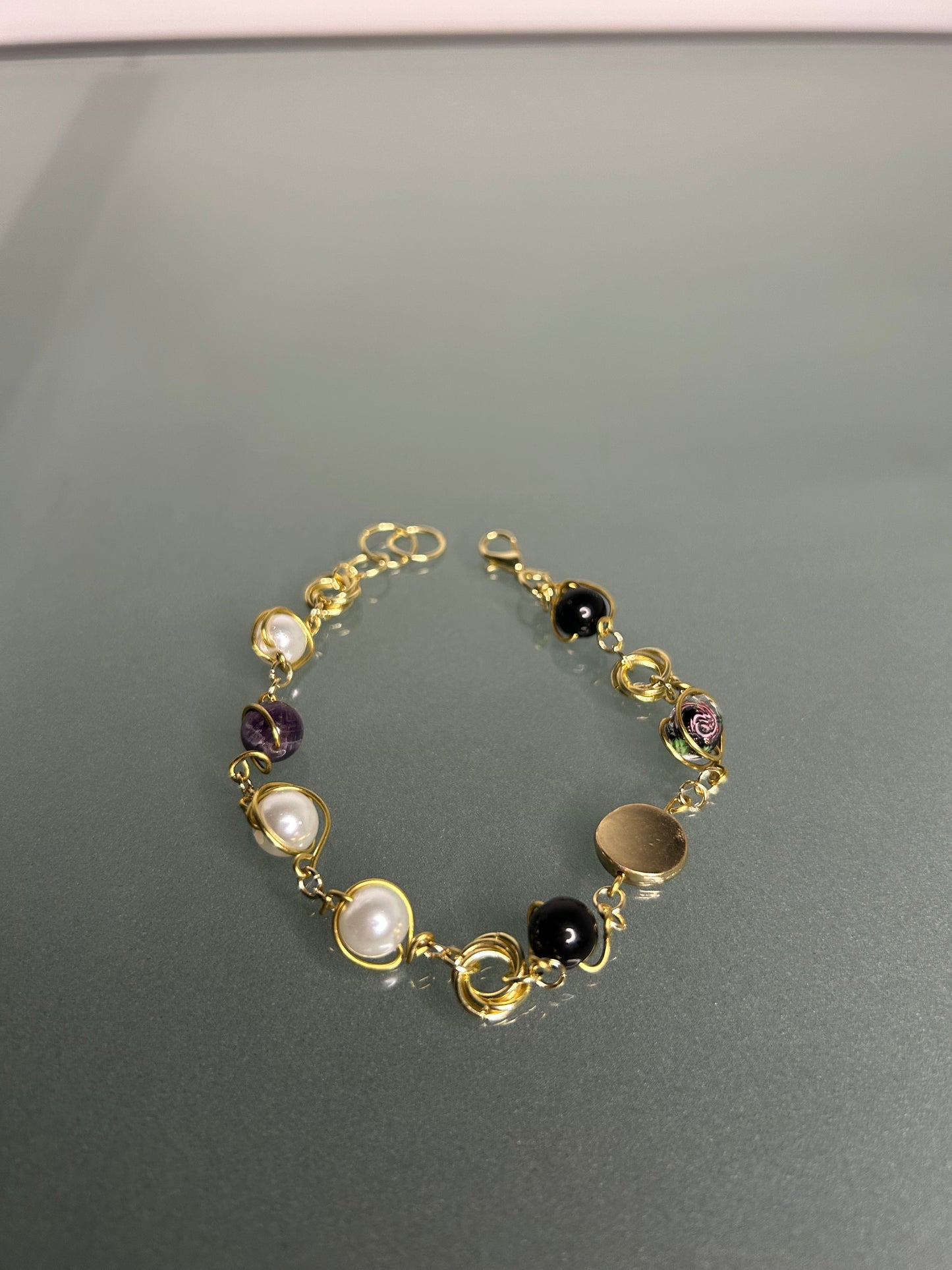 Bracelet- Purple Rose