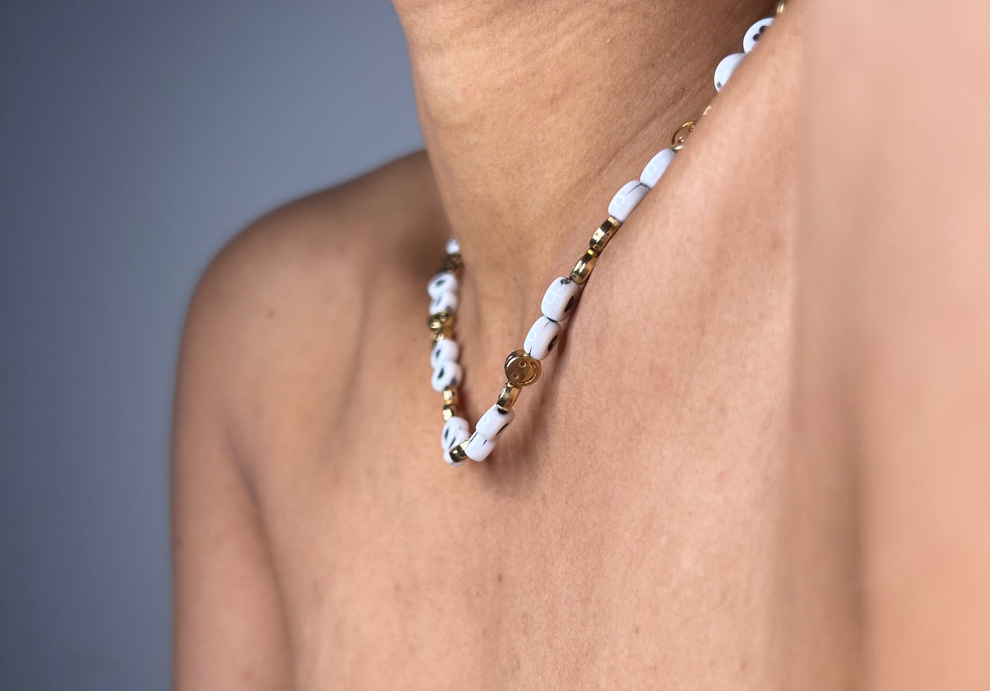 Necklace Happy Face Love