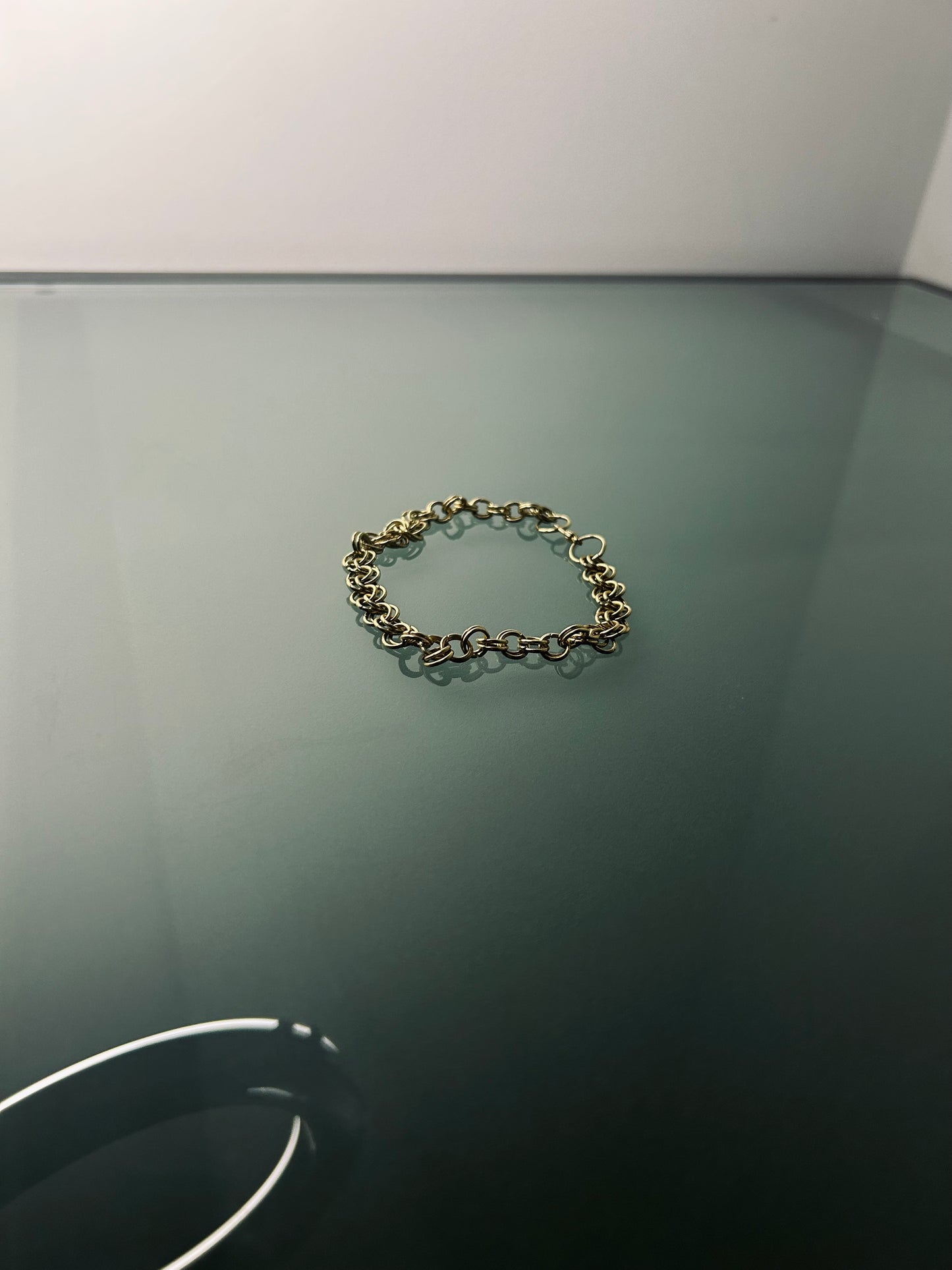 Anklet- Handwoven Jump Rings