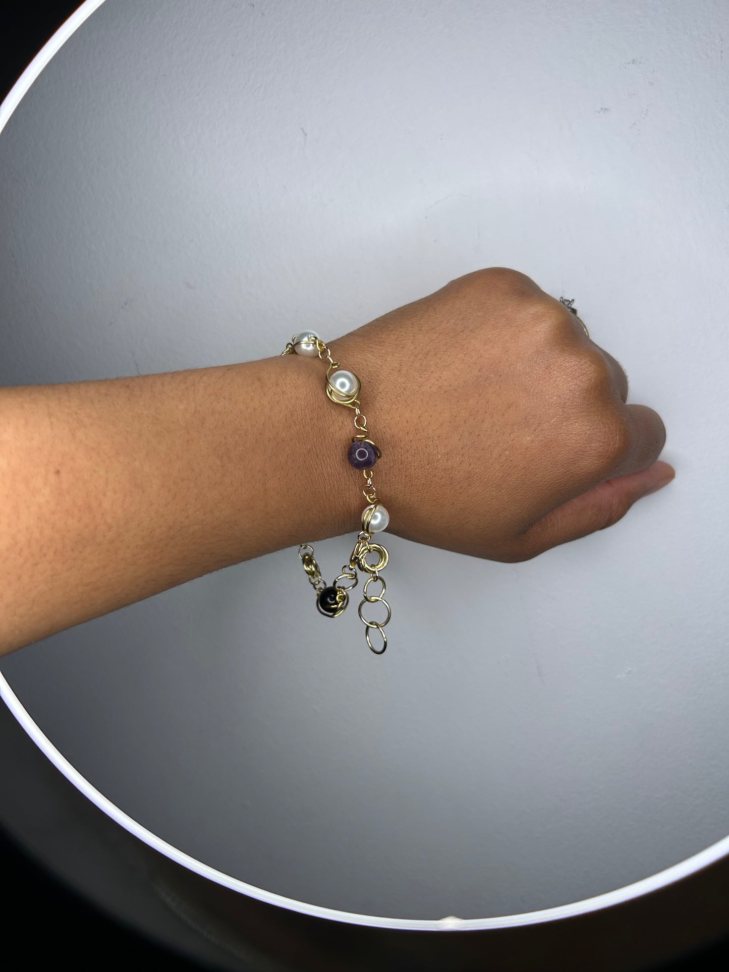 Bracelet- Purple Rose