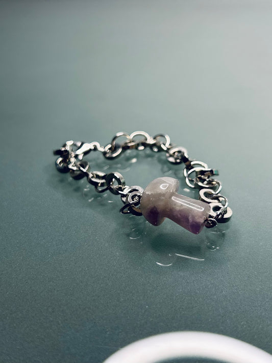 Bracelet Purple Mushrooms