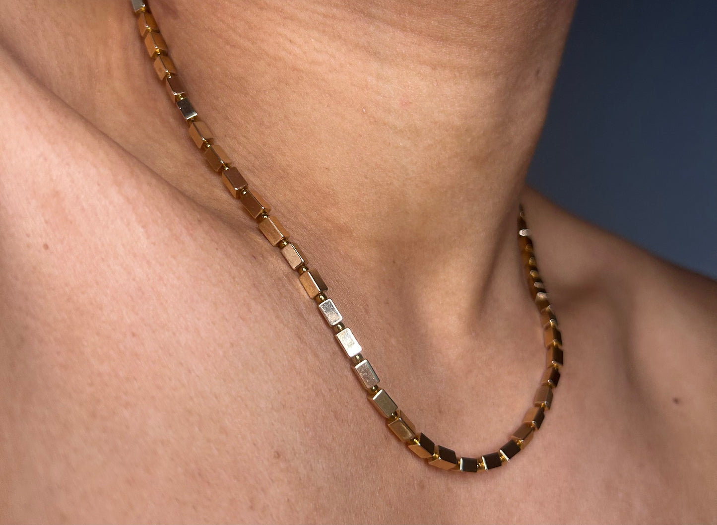 Necklace Gold Bricks